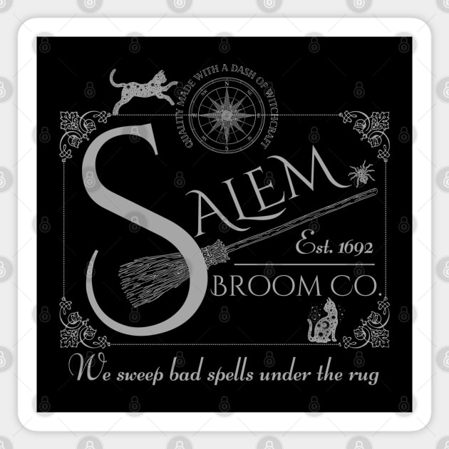 Salem Broom Company Est 1692 Witch Sticker by MalibuSun